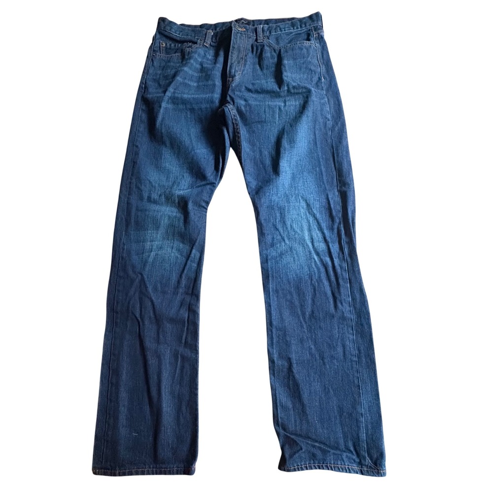 Banana Republic Slim Fit‎ Jeans Mens 36x34 Dark Wash Blue 100% Cotton Denim